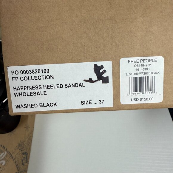 Brand New Free People Happiness Heeled Cowboy Brown Sandals size EU 37 - Picture 12 of 12